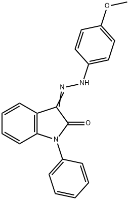 1-PHENYL-1H-INDOLE-2,3-DIONE 3-[N-(4-METHOXYPHENYL)HYDRAZONE] Struktur