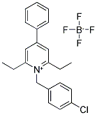 1-(4-CHLOROBENZYL)-2,6-DIETHYL-4-PHENYLPYRIDINIUM TETRAFLUOROBORATE Struktur