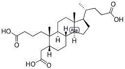 5BETA-CHOLANIC ACID-3,4-SECO-3,4-DICARBOXYLIC ACID Struktur