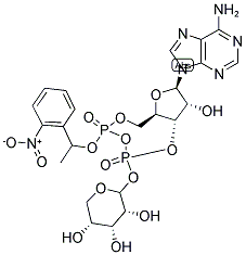 CYCLIC ADENOSINE 5'-DIPHOSPHATE RIBOSE, 1-(1-(2-NITROPHENYL)ETHYL)ESTER Struktur