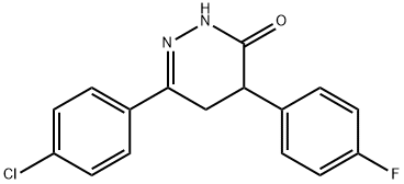 6-(4-CHLOROPHENYL)-4-(4-FLUOROPHENYL)-4,5-DIHYDRO-3(2H)-PYRIDAZINONE Struktur