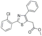 METHYL 2-[2-(2-CHLOROPHENYL)-4-PHENYL-1,3-THIAZOL-5-YL]ACETATE Struktur