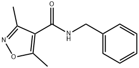 N-BENZYL-3,5-DIMETHYL-4-ISOXAZOLECARBOXAMIDE Struktur