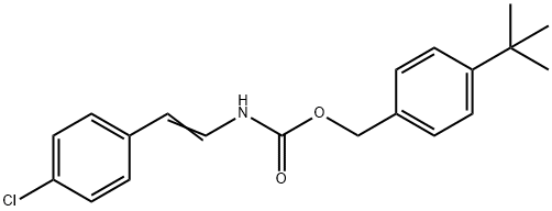 4-(TERT-BUTYL)BENZYL N-(4-CHLOROSTYRYL)CARBAMATE Struktur