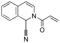 2-ACRYLOYL-1,2-DIHYDROISOQUINOLINE-1-CARBONITRILE Struktur