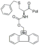 FMOC-CYS(BZL)-WANG RESIN Struktur