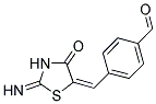 4-[(2-IMINO-4-OXO-1,3-THIAZOLIDIN-5-YLIDENE)METHYL]BENZALDEHYDE Struktur