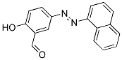 2-HYDROXY-5-[(E)-1-NAPHTHYLDIAZENYL]BENZALDEHYDE Struktur