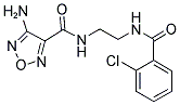 4-AMINO-N-{2-[(2-CHLOROBENZOYL)AMINO]ETHYL}-1,2,5-OXADIAZOLE-3-CARBOXAMIDE Struktur