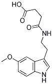 N-[2-(5-METHOXY-1H-INDOL-3-YL)-ETHYL]-SUCCINAMIC ACID Struktur