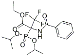 ETHYL 2-(BENZOYLAMINO)-2-(DIISOPROPOXYPHOSPHORYL)-3,3,3-TRIFLUOROPROPANOATE Struktur