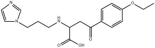 4-(4-ETHOXYPHENYL)-2-([3-(1H-IMIDAZOL-1-YL)PROPYL]AMINO)-4-OXOBUTANOIC ACID Struktur