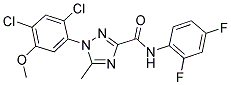 1-(2,4-DICHLORO-5-METHOXYPHENYL)-N-(2,4-DIFLUOROPHENYL)-5-METHYL-1H-1,2,4-TRIAZOLE-3-CARBOXAMIDE Struktur