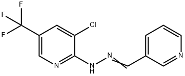 NICOTINALDEHYDE N-[3-CHLORO-5-(TRIFLUOROMETHYL)-2-PYRIDINYL]HYDRAZONE Struktur