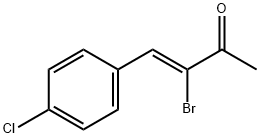 3-BROMO-4-(4-CHLOROPHENYL)-3-BUTEN-2-ONE Struktur