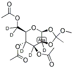 2,3,4,6,6'-PENTADEUTERIO-3,4,6-TRI-O-ACETYL-B-D-MANNOPYRANOSE 1,2-(METHYL ORTHOACETATE) Struktur