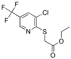 ETHYL 2-([3-CHLORO-5-(TRIFLUOROMETHYL)-2-PYRIDINYL]SULFANYL)ACETATE Struktur