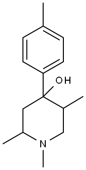 4-(4-METHYLPHENYL)-1,2,5-TRIMETHYL-4-PIPERIDINOL Struktur