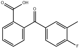 2-(4-FLUORO-3-METHYLBENZOYL)BENZOIC ACID Struktur