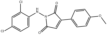 1-(2,4-DICHLOROANILINO)-3-(4-METHOXYPHENYL)-1H-PYRROLE-2,5-DIONE Struktur