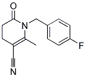 1-(4-FLUOROBENZYL)-2-METHYL-6-OXO-1,4,5,6-TETRAHYDRO-3-PYRIDINECARBONITRILE Struktur