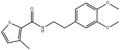 N-(2-(3,4-DIMETHOXYPHENYL)ETHYL)(3-METHYL(2-THIENYL))FORMAMIDE Struktur