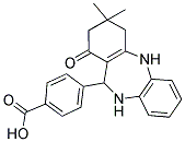 4-(2,10-DIAZA-5,5-DIMETHYL-7-OXOTRICYCLO[9.4.0.0(3,8)]PENTADECA-1(11),3(8),12,14-TETRAEN-9-YL)BENZOIC ACID Struktur