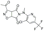 3-ACETYL-5-[[3-CHLORO-5-(TRIFLUOROMETHYL)-2-PYRIDINYL](METHYL)AMINO]-3AH-PYRROLO[3,4-D]ISOXAZOLE-4,6(5H,6AH)-DIONE Struktur