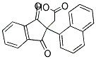 [2-(1-NAPHTHYL)-1,3-DIOXO-2,3-DIHYDRO-1H-INDEN-2-YL]ACETIC ACID Struktur