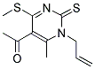 1-[1-ALLYL-6-METHYL-4-(METHYLTHIO)-2-THIOXO-1,2-DIHYDROPYRIMIDIN-5-YL]ETHANONE Struktur