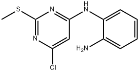 N-(2-AMINOPHENYL)-N-[6-CHLORO-2-(METHYLSULFANYL)-4-PYRIMIDINYL]AMINE Struktur