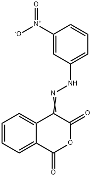 1H-ISOCHROMENE-1,3,4-TRIONE 4-[N-(3-NITROPHENYL)HYDRAZONE] Struktur