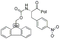 FMOC-PHE(4-NO2)-WANG RESIN Struktur