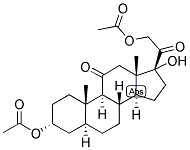 5-ALPHA-PREGNAN-3-ALPHA, 17,21-TRIOL-11,20-DIONE 3,21-DIACETATE Struktur