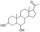 3ALPHA,6ALPHA-DIHYDROXYPREGNAN-20-ONE Struktur