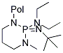 2-TERT-BUTYLIMINO-2-DIETHYLAMINO-1,3-DIMETHYL-PERHYDRO-1,3,2-DIAZAPHOSPHORINE ON POLYSTYRENE Struktur