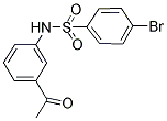 N-(3-ACETYLPHENYL)-4-BROMOBENZENESULFONAMIDE Struktur