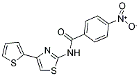 4-NITRO-N-(4-THIOPHEN-2-YL-THIAZOL-2-YL)-BENZAMIDE Struktur