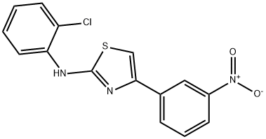 (2-CHLOROPHENYL)(4-(3-NITROPHENYL)(2,5-THIAZOLYL))AMINE Struktur