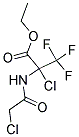 ETHYL 2-CHLORO-2-[(2-CHLOROACETYL)AMINO]-3,3,3-TRIFLUOROPROPANOATE Struktur