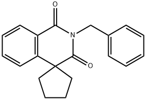 N-BENZYL-HOMOPHTHALIAID-4-SPIRO-CYCLOPENTANE Struktur