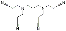 N,N'-DI(BIS-2-CYANOETHYL)1,3-PROPTLDIAMINE Struktur