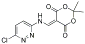 5-([(6-CHLOROPYRIDAZIN-3-YL)AMINO]METHYLIDENE)-2,2-DIMETHYL-1,3-DIOXANE-4,6-DIONE Struktur