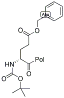 BOC-D-GLU(OBZL)-PAM RESIN Struktur