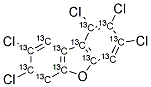 13C12-1,2,3,7,8-PENTACHLORODIBENZOFURAN Struktur