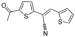 2-(5-ACETYL-2-THIENYL)-3-(2-THIENYL)ACRYLONITRILE Struktur