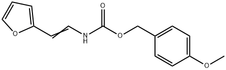 4-METHOXYBENZYL N-[2-(2-FURYL)VINYL]CARBAMATE Struktur