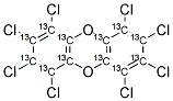 13C12-1,2,3,4,6,7,8,9-OCACHLORODIBENZO-P-DIOXIN Struktur