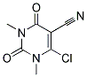 6-CHLORO-1,3-DIMETHYL-2,4-DIOXO-1,2,3,4-TETRAHYDROPYRIMIDINE-5-CARBONITRILE Struktur