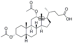 5-BETA-CHOLANIC ACID-3-ALPHA, 12-ALPHA-DIOL DIACETATE Struktur